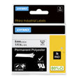 DYMO Rhino Industrial Permanent Polyester Labels | 6 mm x 5.5 m | Black Print on White | Self-Adhesive | for Rhino & LabelManager Label Makers - 1805442 DYMO