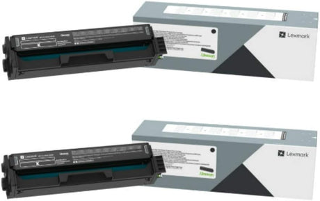 Lexmark C320010 Black Toner Cartridge 2-Pack for C3224, MC3224, BND02218 LEXMARK