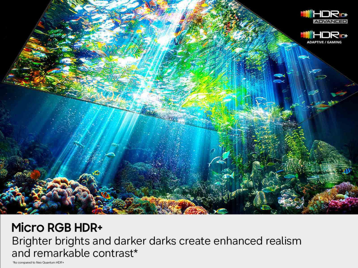 Samsung Micro RGB 4K R85H 139.7 cm (55") 4K Ultra HD Smart TV Wi-Fi Black - MRN55R85HAFXZA