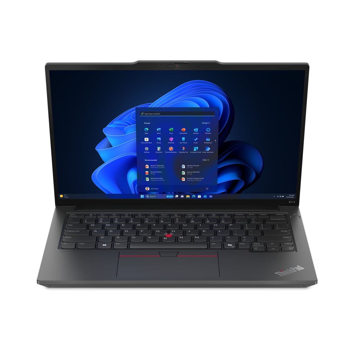 Lenovo ThinkPad E14 Gen 6 (AMD) AMD Ryzen™ 7 7735U Laptop 35.6 cm (14") Touchscreen WUXGA 16 GB DDR5-SDRAM 512 GB SSD Wi-Fi 6 (802.11ax) Windows 11 Pro English Black - 21M3000QUS LENOVO