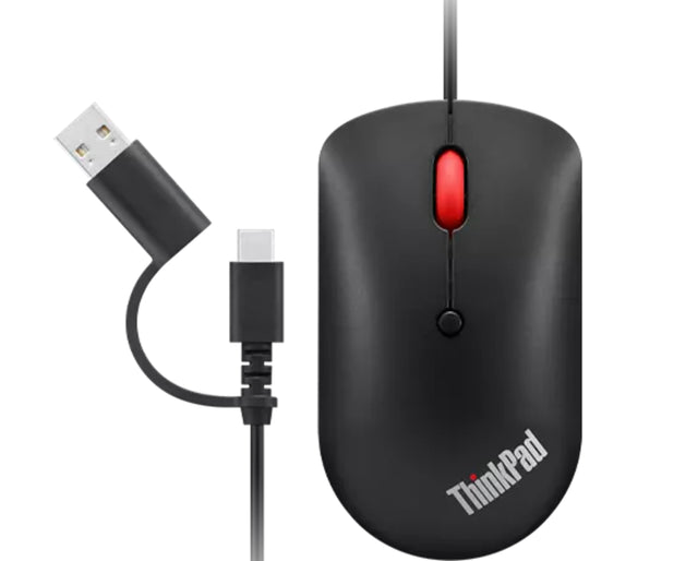Lenovo 4Y51D20850 mouse Office Ambidextrous USB Type-C Optical 2400 DPI - 4Y51D20850 LENOVO