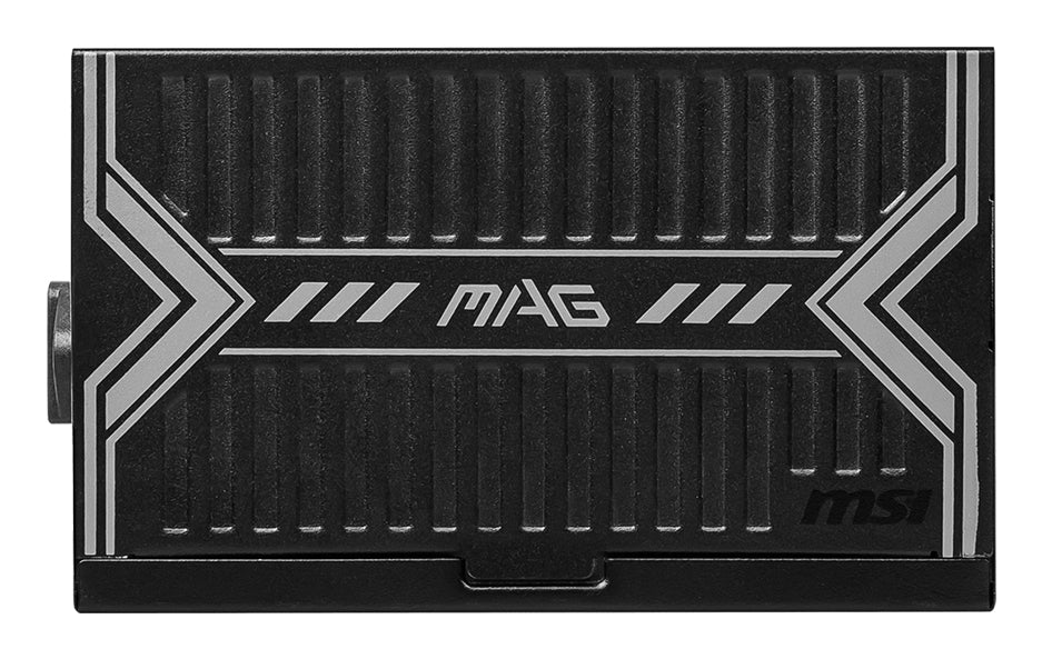 MSI MAG A650BN UK PSU '650W, 80 Plus Bronze certified, 12V Single-Rail, DC-to-DC Circuit, 120mm Fan, Non-Modular, Sleeved Cables, ATX Power Supply Unit, UK Powercord, Black' - MAGA650BN