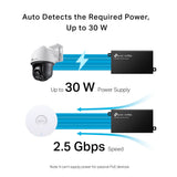 TP-Link Omada 2.5G PoE+ Injector Adapter - POE260S