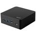 MSI Cubi NUC 1M-010BUS 0.84L sized PC Black 120U Intel SoC - CUBINUC1M010B
