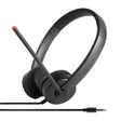 Lenovo Stereo Analog Headset Wired Head-band Office/Call center Black - 4XD0K25030 LENOVO