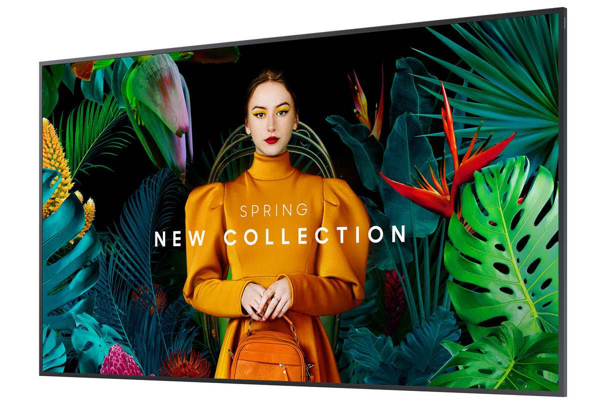 Samsung QB43C Digital signage flat panel 109.2 cm (43") LCD Wi-Fi 350 cd/m² 4K Ultra HD Black Built-in processor Tizen 7.0 16/7 - QB43C