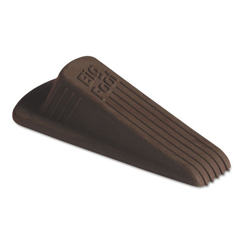 C2G Big Foot Doorstop, No-Slip Rubber, 2.25w x 4.75d x 1.25h, Brown, 12/Box - 00985