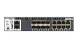 NETGEAR M4300-8X8F Managed L3 10G Ethernet (100/1000/10000) 1U Black - XSM4316S-100NES