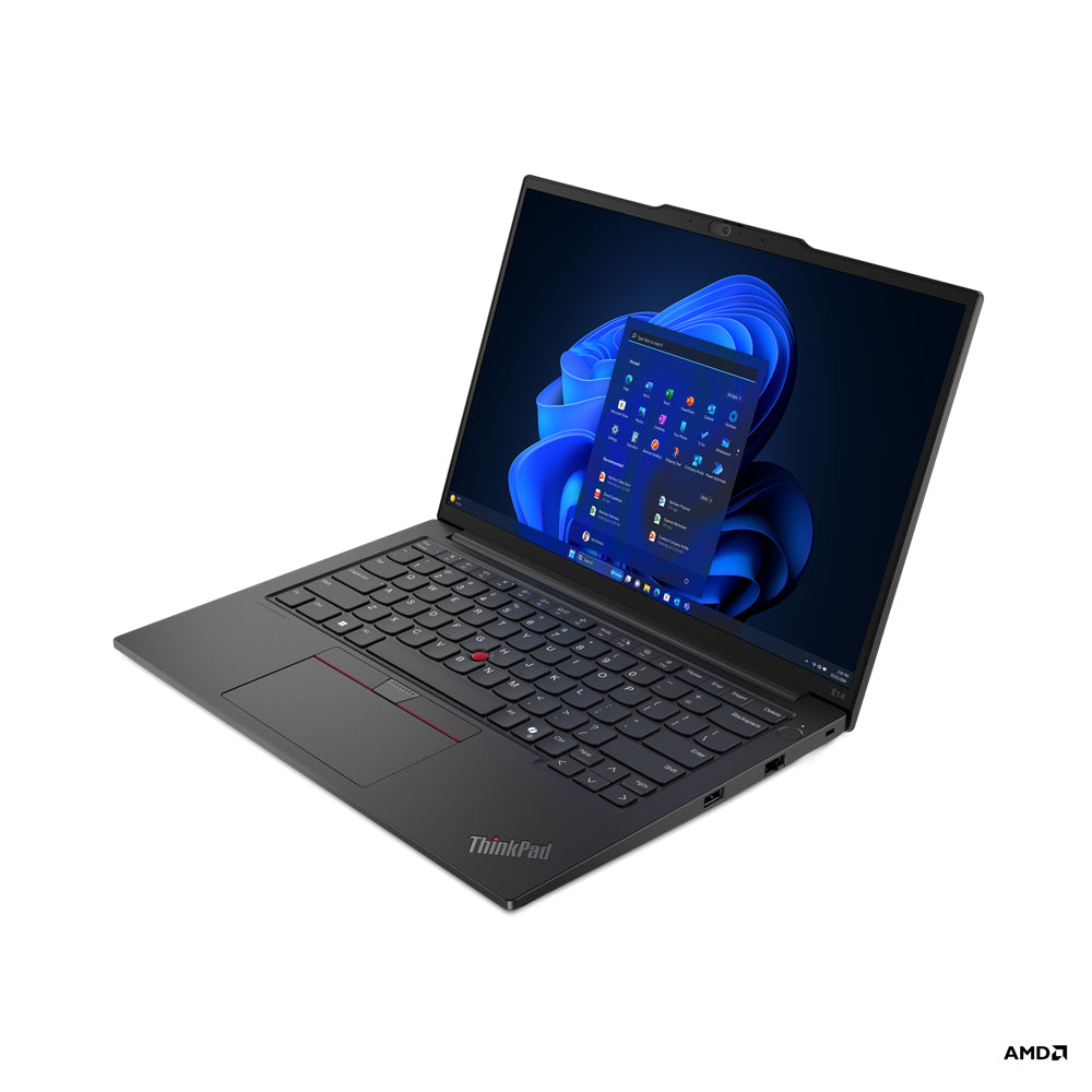 Lenovo ThinkPad E14 AMD Ryzen™ 5 7535U Laptop 35.6 cm (14") WUXGA 16 GB DDR5-SDRAM 512 GB SSD Wi-Fi 6 (802.11ax) Windows 11 Pro US English Black - 21M30038US