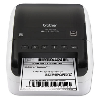 QL-1110NWB Wide Format Professional Label Printer, 69 Labels/min Print Speed, 6.7 x 8.7 x 5.9 - QL1110NWB