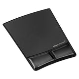 FELLOWES Gel Wrist Support with Attached Mouse Pad, 8.25 x 9.87, Black - 9182301