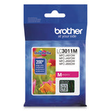 BROTHER  Ink, 200 Page-Yield, Magenta - LC3011M