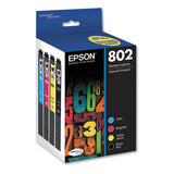 T802120-BCS (802) DURABrite Ultra Ink, 650/900 Page-Yield, Black/Cyan/Magenta/Yellow - T802120-BCS