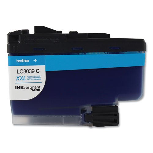 BROTHER  INKvestment Ultra High-Yield Ink, 5,000 Page-Yield, Cyan - LC3039C