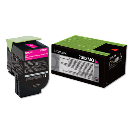 70C0XMG Return Program Extra High-Yield Toner, 4,000 Page-Yield, Magenta, TAA Compliant - 70C0XMG LEXMARK