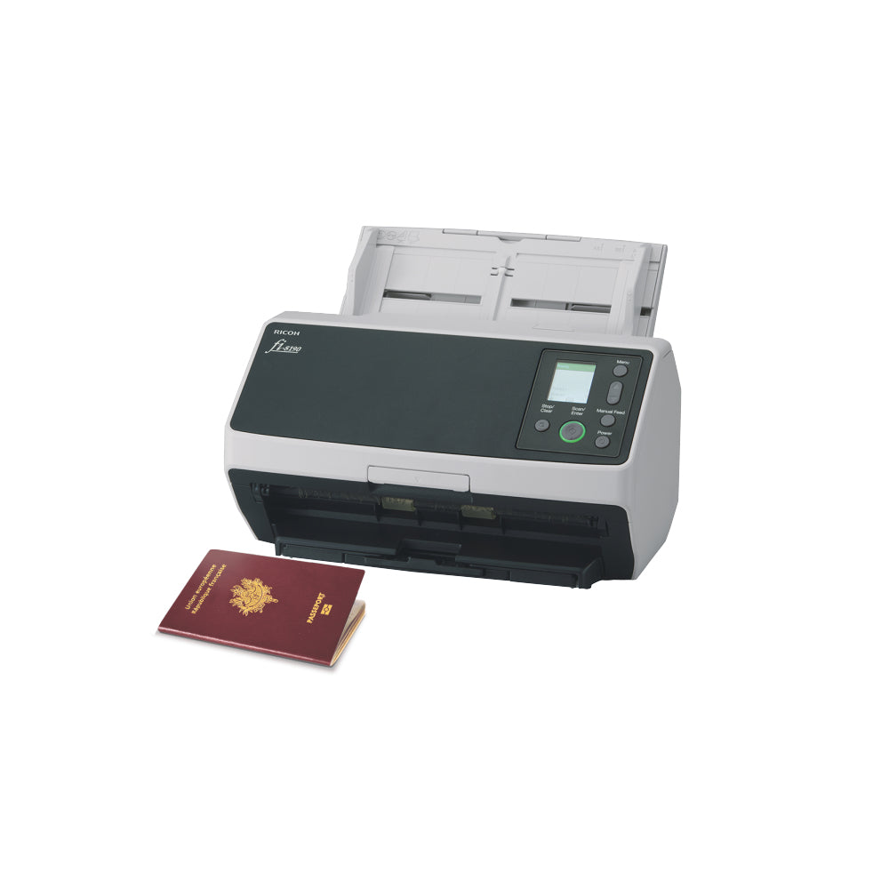 Ricoh fi-8190 ADF + Manual feed scanner 600 x 600 DPI A4 Black, Grey - PA03810-B005