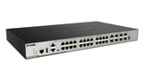 D-Link 24-Port L3 Stackable Managed Gigabit Switch including 4 x 1000BaseT/SFP & 4 x 10GE SFP+ - DGS-3630-28TC/SI