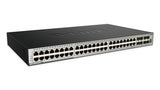 D-Link 48-port Layer 3 Stackable Managed Gigabit Switch including 4 x 1000BaseT/SFP & 4 x 10GE SFP+ - DGS-3630-52TC/SI