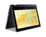 Acer Chromebook R757T-C019 Intel® N N150 Hybrid (2-in-1) 29.5 cm (11.6") Touchscreen HD 8 GB LPDDR5x-SDRAM 64 GB Flash Wi-Fi 7 (802.11be) ChromeOS Black - NX.JJBAA.002