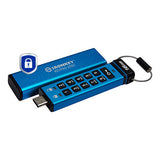 Kingston Technology IronKey 16GB USB-C Keypad 200C, FIPS 140-3 Lvl 3 AES-256 - IKKP200C/16GB