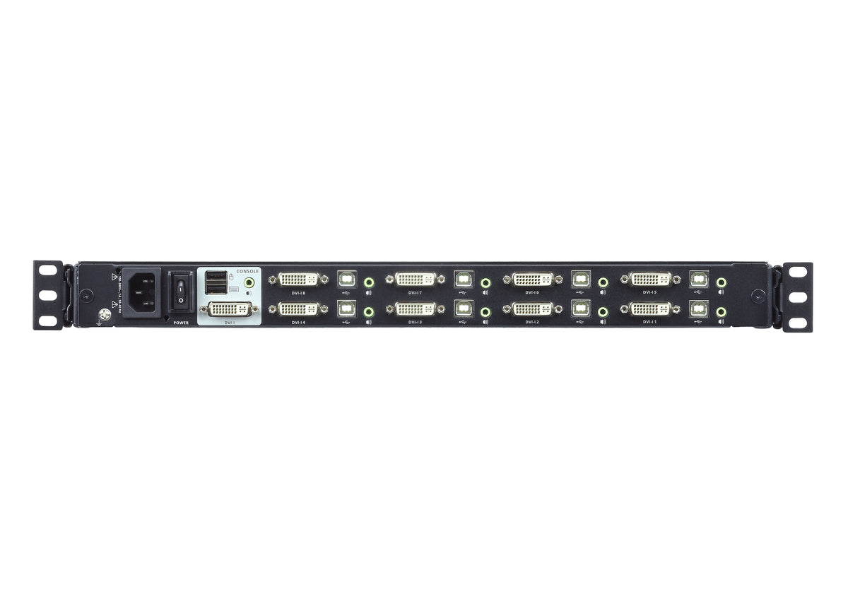 ATEN 8-Port 17.3" DVI Full HD LCD KVM Switch (USB) - CL6708MW