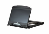 ATEN CL3800NW rack console 47 cm (18.5") 1920 x 1080 pixels Metal, Plastic Black 1U - CL3800NW ATEN