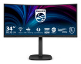 Philips 3000 series 34B2U3600C/27 computer monitor 86.4 cm (34") 3440 x 1440 pixels Wide Quad HD LCD Black - 34B2U3600C