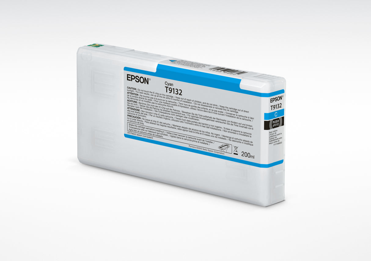 Epson Cyan UltraChrome HDX Ink Cartridge (220 ml) - T913200