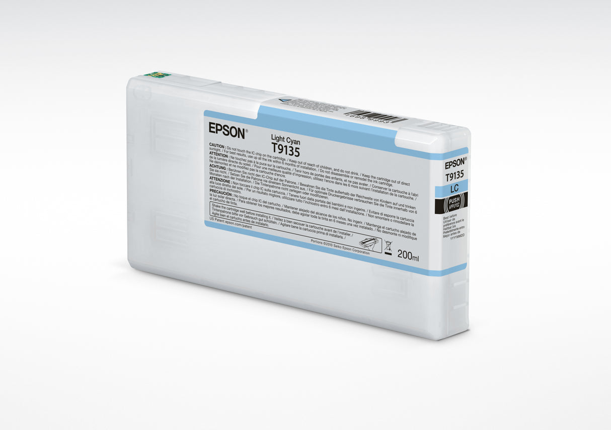 Epson Light Cyan UltraChrome HDX Ink Cartridge (220 ml) - T913500