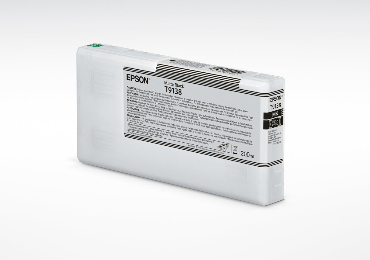 Epson Matte Black UltraChrome HDX Ink Cartridge (220 ml) - T913800