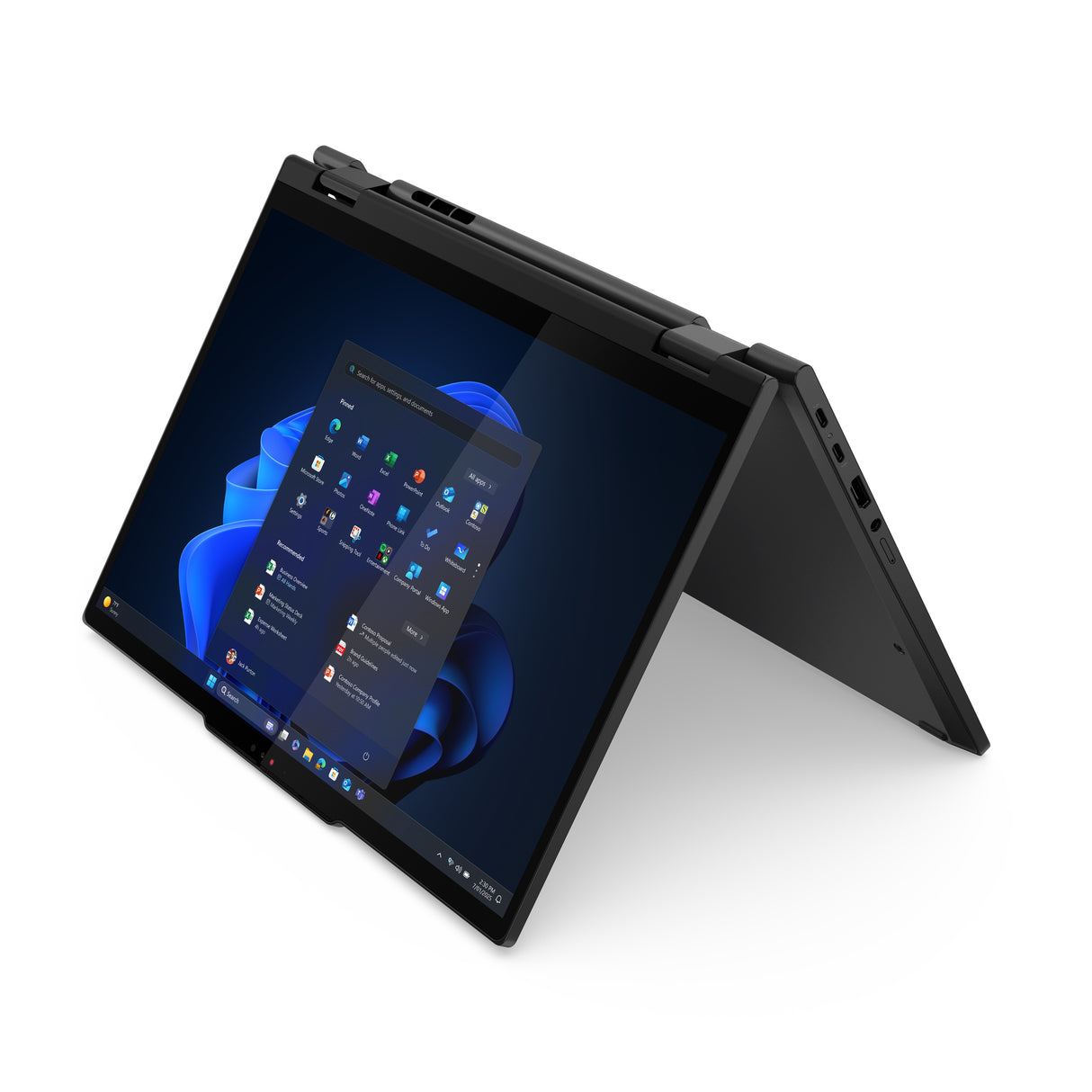 Lenovo ThinkPad T14s 2-in-1 Gen 1 Intel Core Ultra 7 265U Hybrid (2-in-1) 35.6 cm (14") Touchscreen WUXGA 32 GB LPDDR5x-SDRAM 512 GB SSD Wi-Fi 7 (802.11be) Windows 11 Pro US English Black - 21R3004BUS