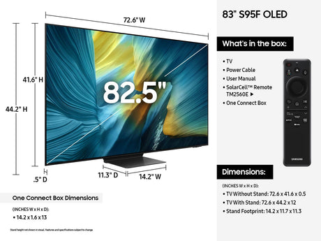Samsung Series 9 QN83S95FAEXZA TV 2.11 m (83") 4K Ultra HD Smart TV Wi-Fi Black - QN83S95FAEXZA SAMSUNG