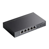 TP-Link TL-SG1005P-PD network switch Gigabit Ethernet (10/100/1000) Power over Ethernet (PoE) Black - TL-SG1005P-PD - eCommerce Business Prime