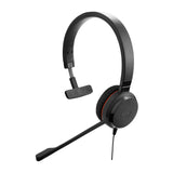 Jabra Evolve 20SE - USB-C/A, MS Mono Headset Wired Head-band Office/Call center USB Type-C / USB Type-A Bluetooth Black - 4993-823-389-01