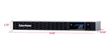 CyberPower PFC Sinewave uninterruptible power supply (UPS) Line-Interactive 0.5 kVA 300 W 6 AC outlet(s) - CP500PFCRM1U CYBERPOWER