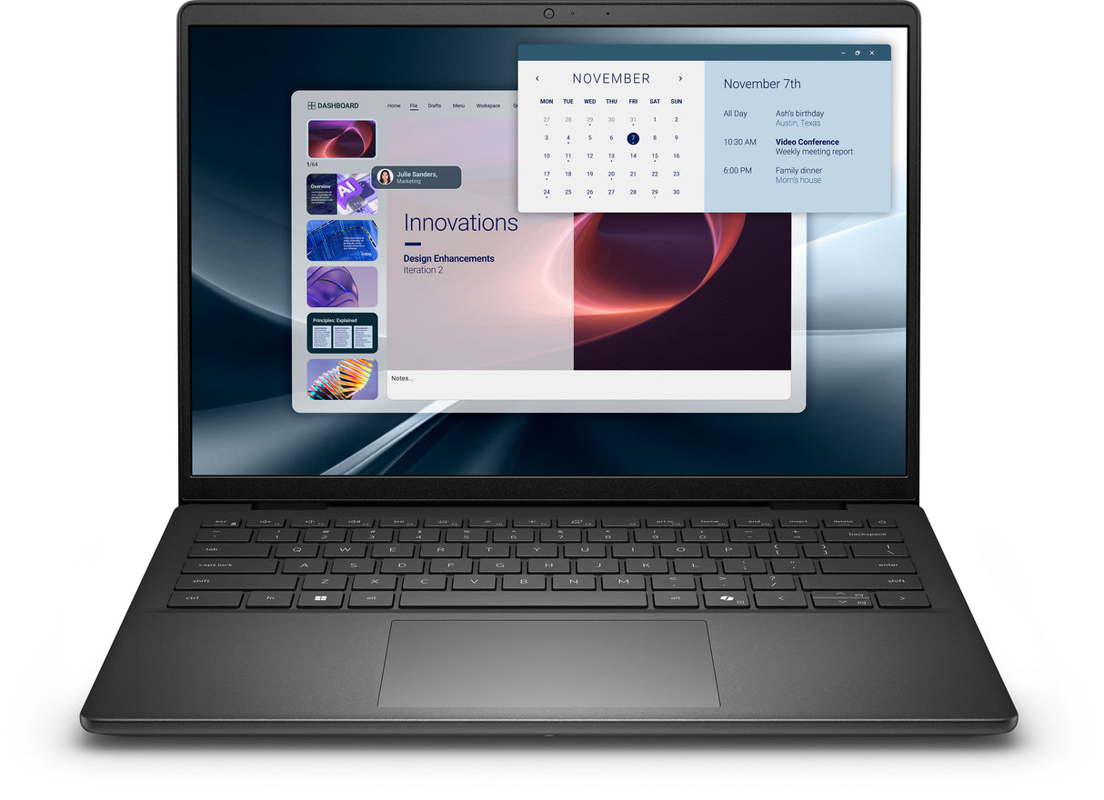 DELL Pro 14 Essential PV14255 AMD Ryzen™ 5 220 Laptop 35.6 cm (14") Full HD+ 16 GB DDR5-SDRAM 512 GB SSD Wi-Fi 6 (802.11ax) Windows 11 Pro US English Black - 386V4