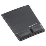 FELLOWES Memory Foam Wrist Support with Attached Mouse Pad, 8.25 x 9.87, Graphite - 9184001