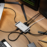 Targus DOCK429GL laptop dock/port replicator Wired USB4 Silver - DOCK429GL