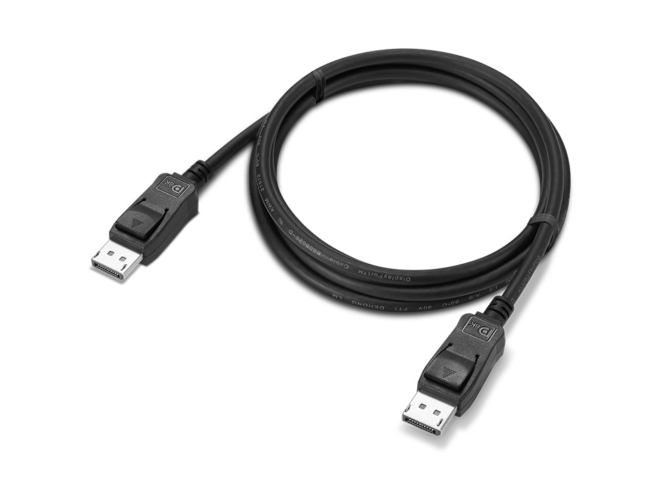 Lenovo 4X91U92142 DisplayPort cable 1.8 m Black - 4X91U92142