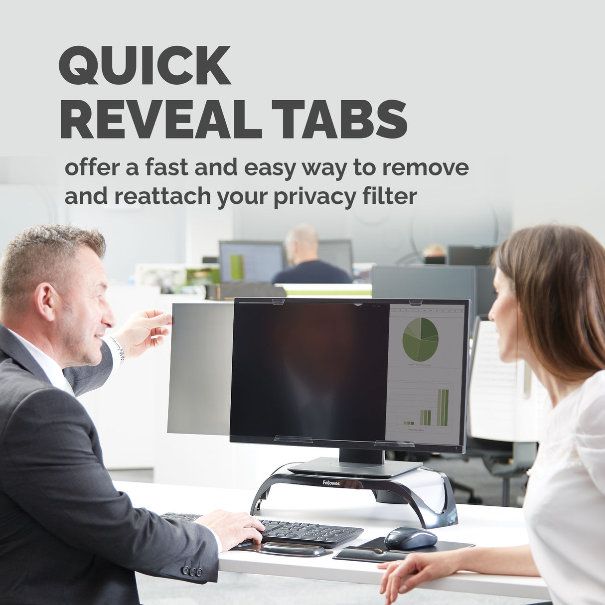 Fellowes 4816901 display privacy filter 60.5 cm (23.8") Monitor Frameless display privacy filter - 4816901