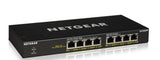 NETGEAR GS308PP Unmanaged Gigabit Ethernet (10/100/1000) Power over Ethernet (PoE) Black - GS308PP-100NAS