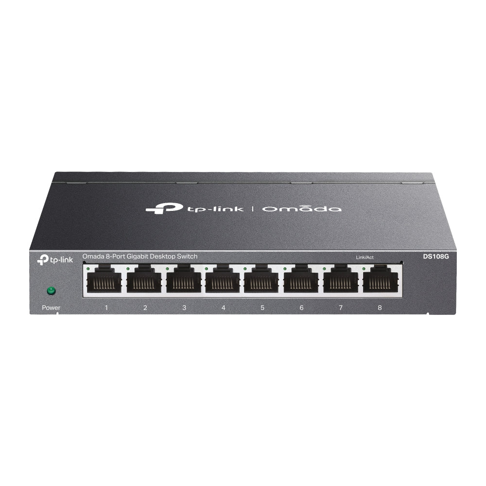 TP-Link Omada DS108G network switch Unmanaged Gigabit Ethernet (10/100/1000) Black - DS108G