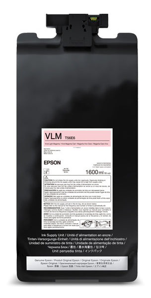Epson UltraChrome PRO12 Photo Light Magenta Ink Bag (Pigment) (1,600 mL) - T56E620
