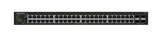 NETGEAR S350v2 Managed L2/L3 Gigabit Ethernet (10/100/1000) Power over Ethernet (PoE) 1U Black - GS348TP-200NAS