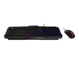 MSI FORGE GK100 COMBO keyboard Mouse included Gaming USB QWERTY US English Black - FORGEGK100C MSI