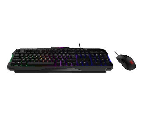 MSI FORGE GK100 COMBO keyboard Mouse included Gaming USB QWERTY US English Black - FORGEGK100C MSI