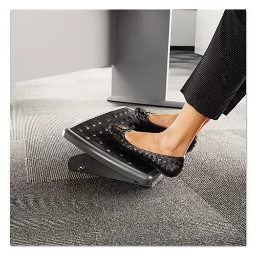3M 3M Adjustable Height/Tilt Footrest, Nonskid Platform, 18w x 13d x 4 to 4.75h, Charcoal Gray - FR330