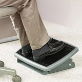 3M 3M Adjustable Height/Tilt Footrest, Nonskid Platform, 18w x 13d x 4 to 4.75h, Charcoal Gray - FR330