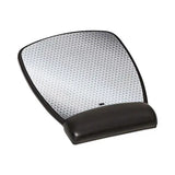 3M 3M Antimicrobial Gel Compact Mouse Pad with Wrist Rest, 8.6 x 6.75, Black - MW309LE