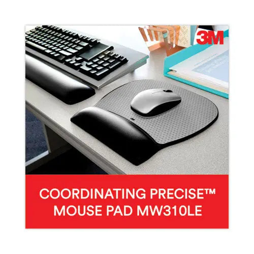 3M 3M Antimicrobial Gel Large Keyboard Wrist Rest, 19 x 2.75, Black - WR310LE